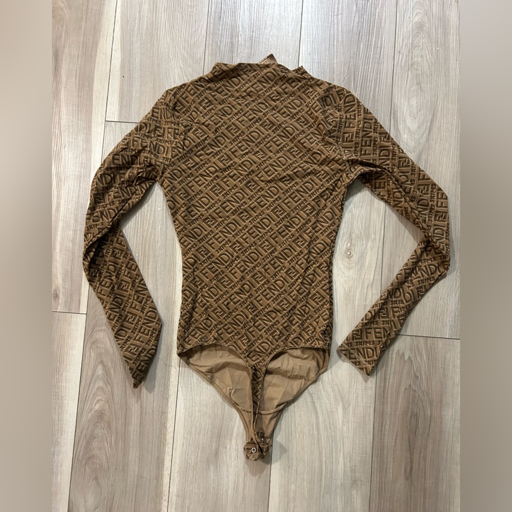 SKIMS Fendi mock neck Bodysuit